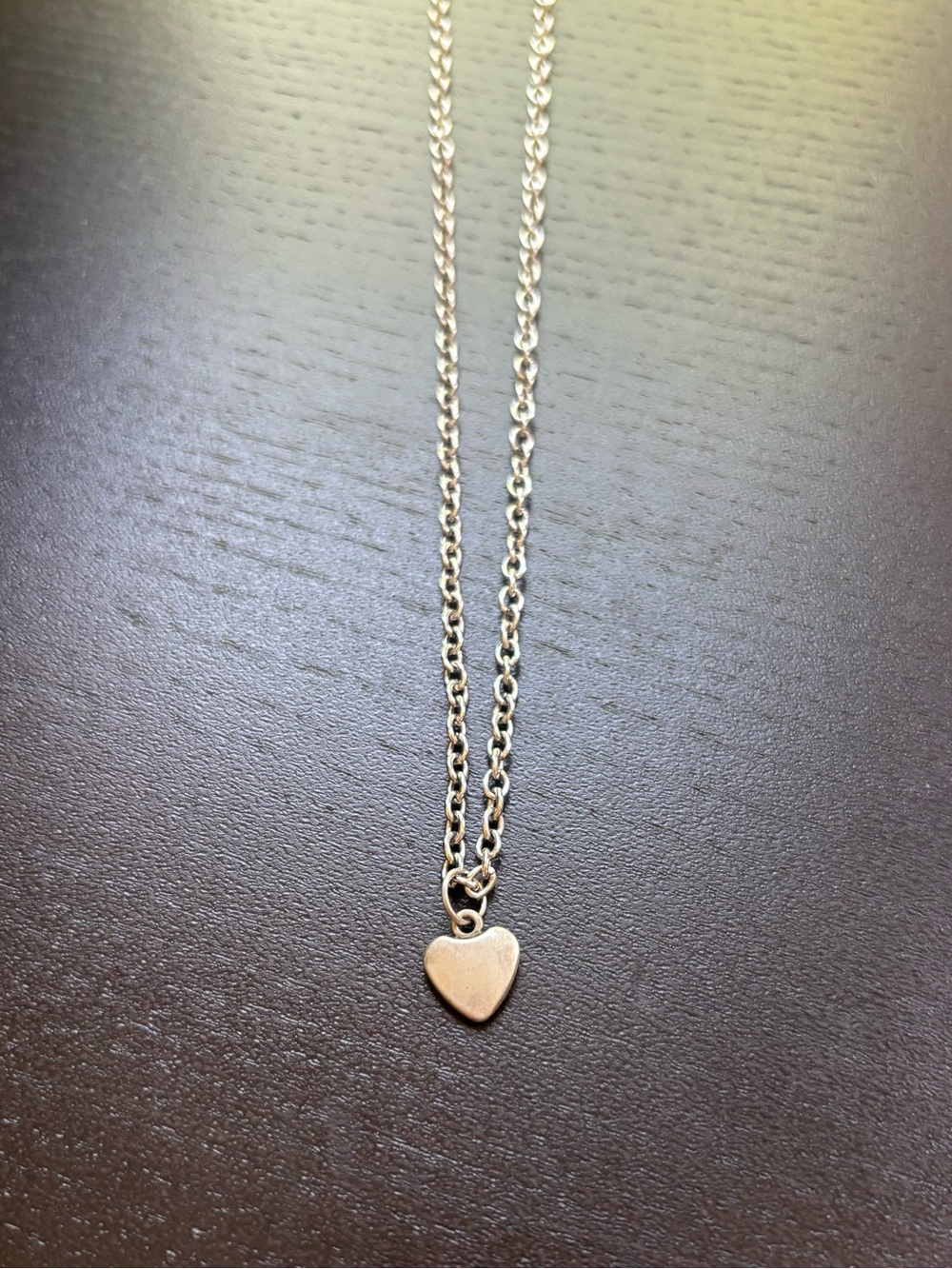 silver heart necklace